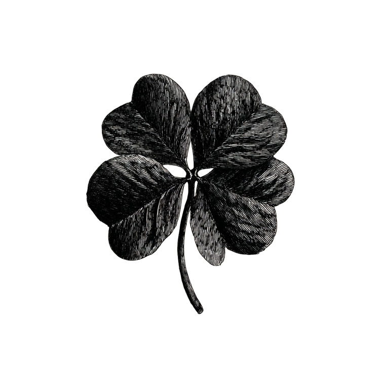 Four Leaf Clover V3 Vinyl Car Decal Sticker – Waterproof & UV-Resistant 6.826666666666667"