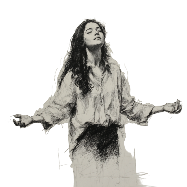 Resilient Woman Drawing Vinyl Car Decal Sticker – Waterproof & UV-Resistant 3.4133333333333336"