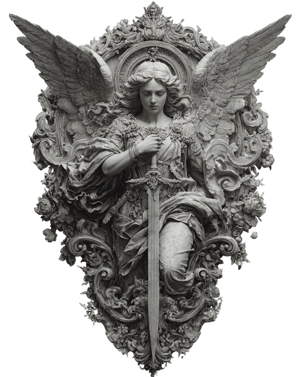 Angel Tattoo Design V15 Vinyl Car Decal Sticker – Waterproof & UV-Resistant 4.0"