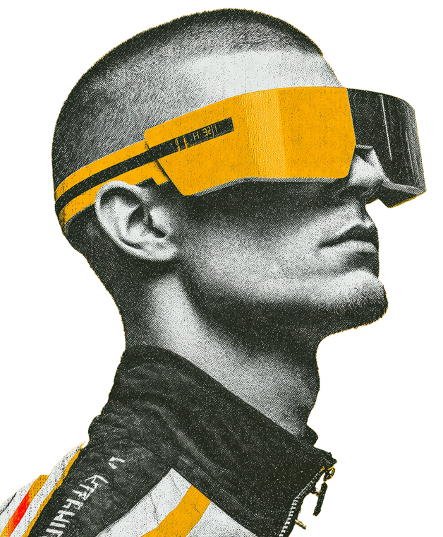 Tech Visionary Portrait V3 Vinyl Car Decal Sticker – Waterproof & UV-Resistant 8.0"