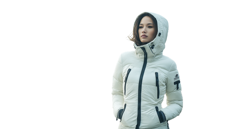 Asian Model Winter Vinyl Car Decal Sticker – Waterproof & UV-Resistant 2.72"