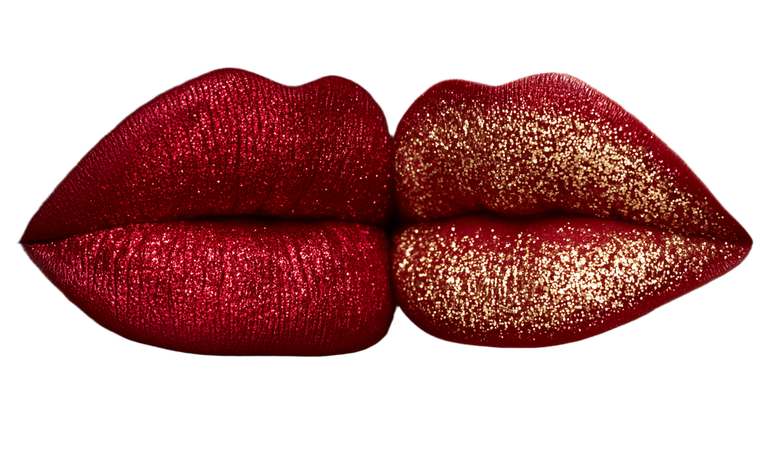 Glitter Lips Duo Vinyl Car Decal Sticker – Waterproof & UV-Resistant 2.8266666666666667"
