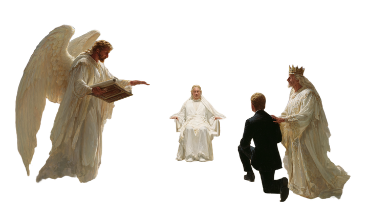Heavenly Judgment Scene V2 Vinyl Car Decal Sticker – Waterproof & UV-Resistant 2.72"
