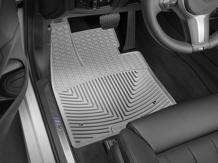Weathertech Gray Floor Mats | Deeply Sculpted Channels, Premium TPE Material, All-Weather Protection
