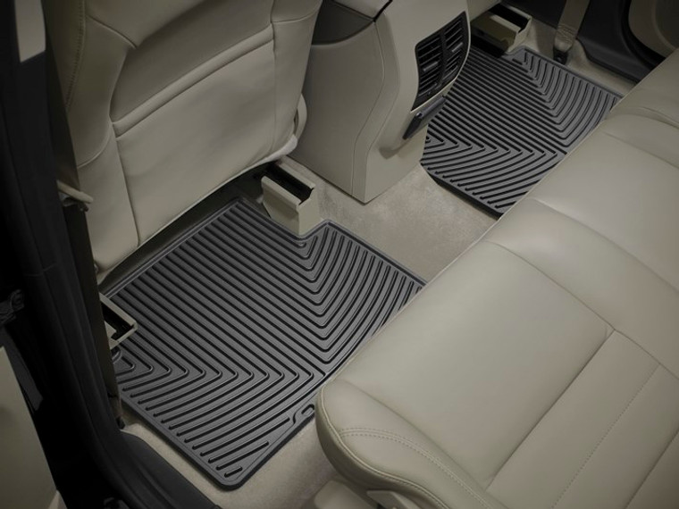 All-Weather Black Floor Mats | Direct-Fit 2 Piece Set | American Made TPE Material