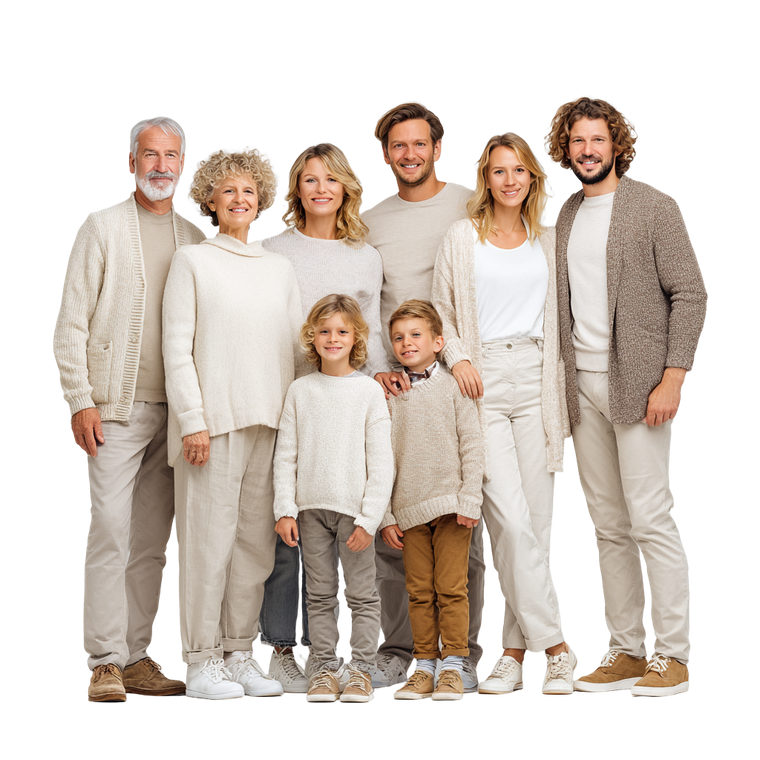 Happy Family Portrait V32 Vinyl Car Decal Sticker – Waterproof & UV-Resistant 6.826666666666667"