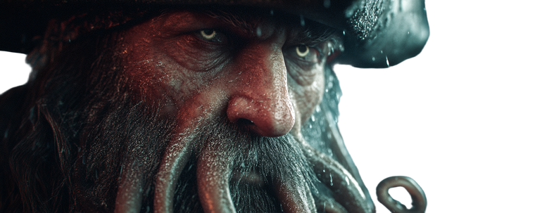 Cursed Pirate Captain V2 Vinyl Car Decal Sticker – Waterproof & UV-Resistant 4.586666666666667"