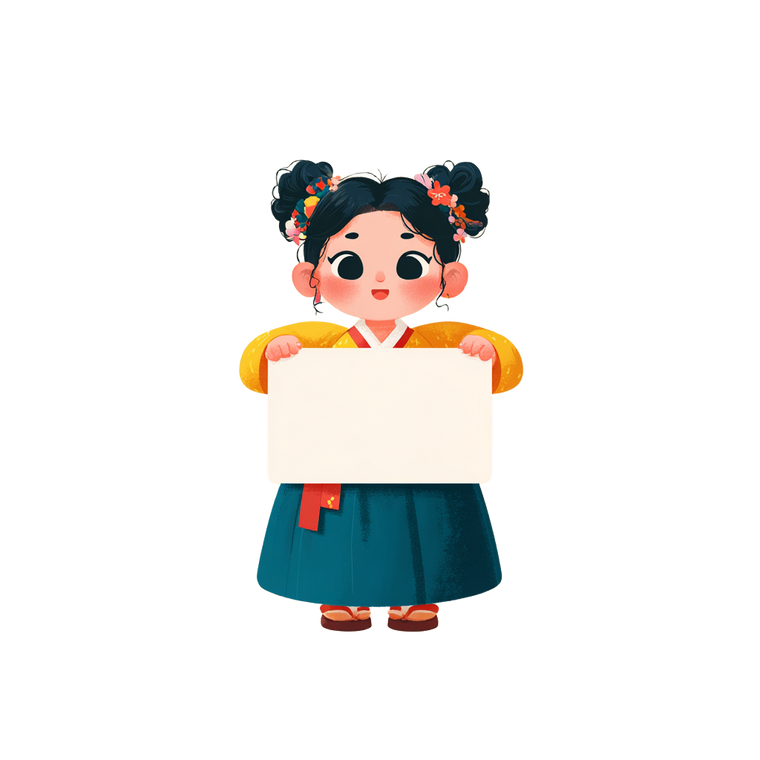 Hanbok Girl V2 Vinyl Car Decal Sticker – Waterproof & UV-Resistant 3.4133333333333336"