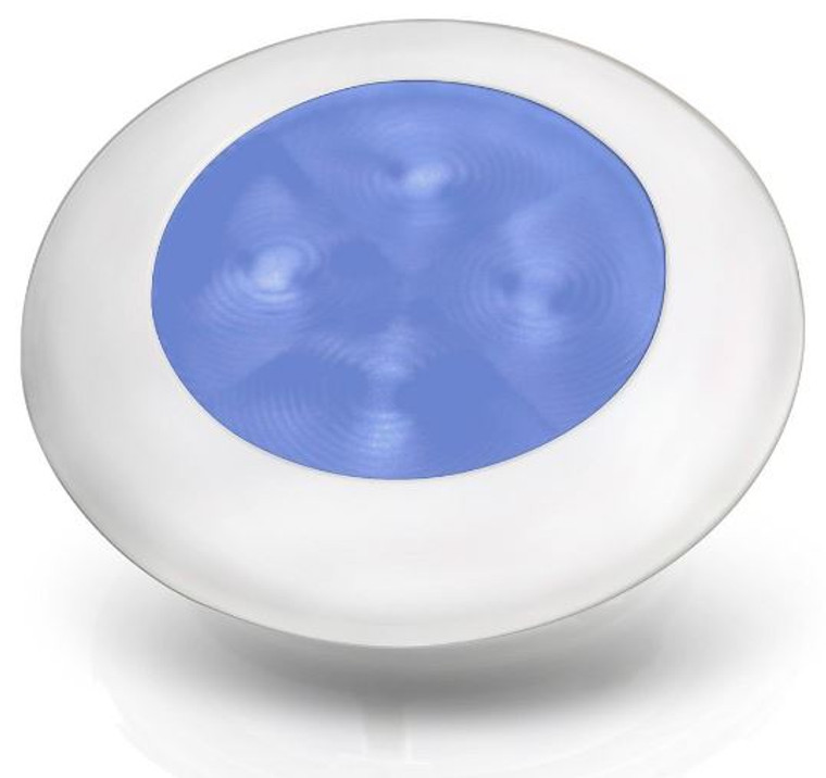 Bright Blue LED Courtesy Light | Slim Line Round Series | Waterproof | 12V | Impact Resistant