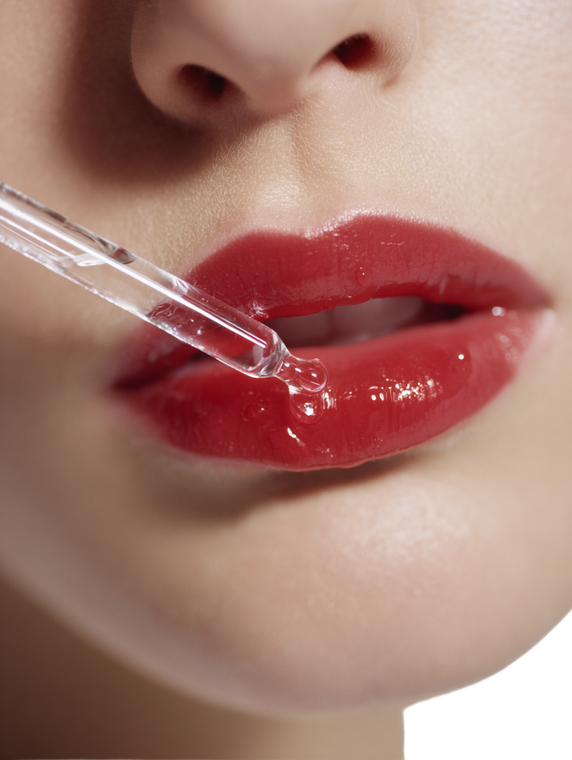 Red Lips Droplet Vinyl Car Decal Sticker – Waterproof & UV-Resistant 4.1066666666666665"