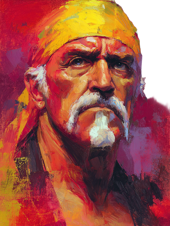 Hulk Hogan Painting Vinyl Car Decal Sticker – Waterproof & UV-Resistant 4.1066666666666665"