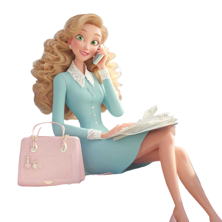 Preppy Girl Bentley Vinyl Car Decal Sticker – Waterproof & UV-Resistant 3.4133333333333336"