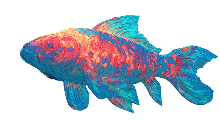 Neon Cyber Koi Vinyl Car Decal Sticker – Waterproof & UV-Resistant 5.4