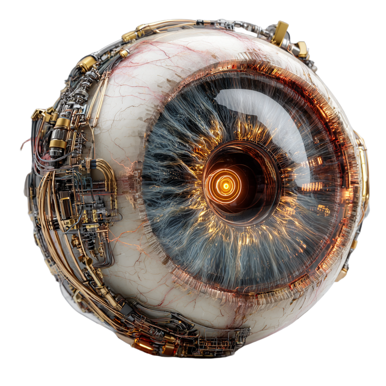 Robotic Eye Vinyl Car Decal Sticker – Waterproof & UV-Resistant 3.4133333333333336"