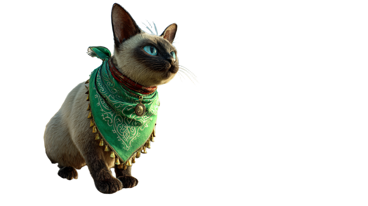 Adventurous Siamese Cat Vinyl Car Decal Sticker – Waterproof & UV-Resistant 2.72"