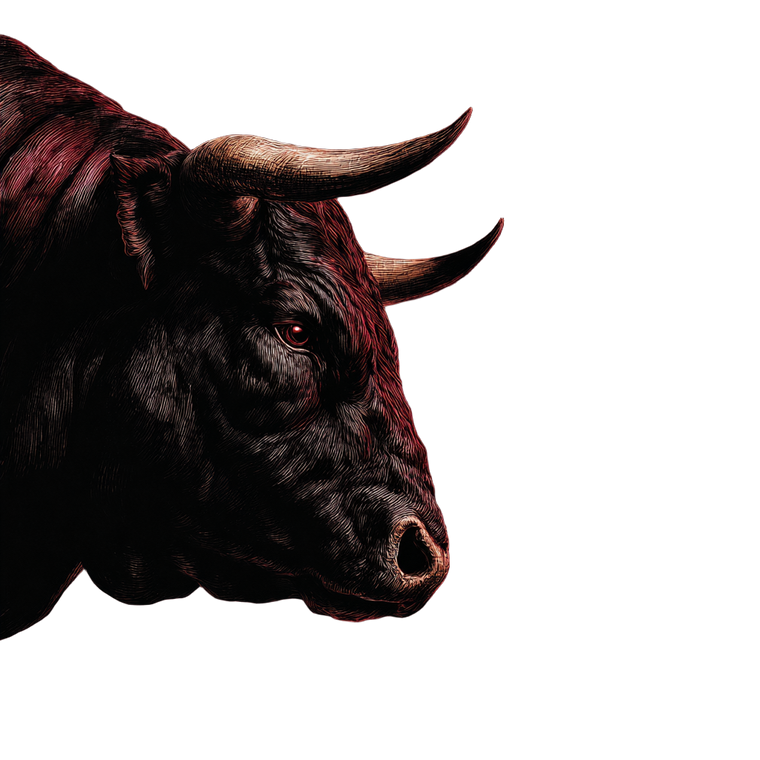 Angry Bull Vinyl Car Decal Sticker – Waterproof & UV-Resistant 6.826666666666667"