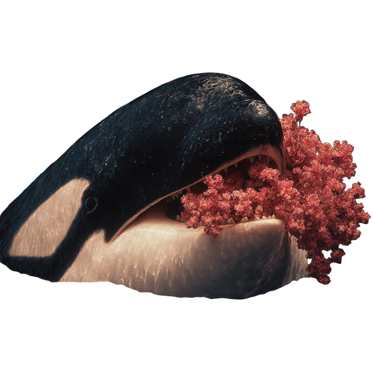 Smiling Orca Vinyl Car Decal Sticker – Waterproof & UV-Resistant 3.4133333333333336"
