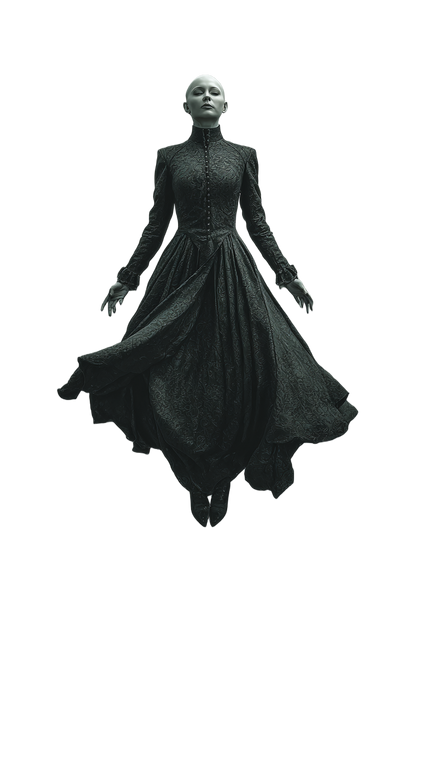 Alien Queen Levitating Vinyl Car Decal Sticker – Waterproof & UV-Resistant 4.8533333333333335"