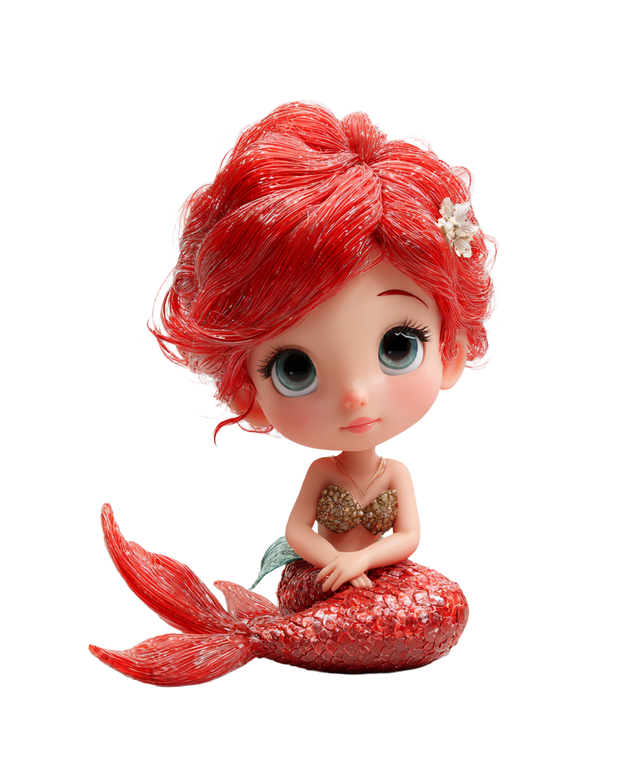 Cute Mermaid Model Vinyl Car Decal Sticker – Waterproof & UV-Resistant 8.0"