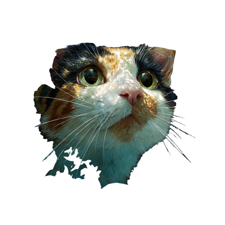 Curious Calico Cat Vinyl Car Decal Sticker – Waterproof & UV-Resistant 3.4133333333333336"