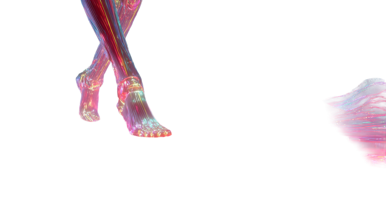 Cyborg Foot Glow Vinyl Car Decal Sticker – Waterproof & UV-Resistant 2.72"