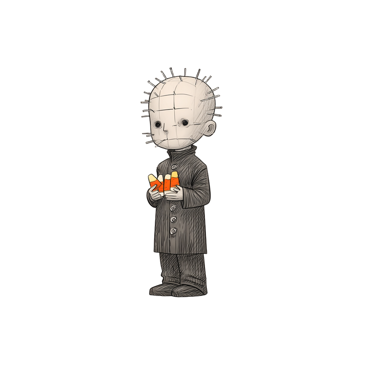 Chibi Pinhead Candy Vinyl Car Decal Sticker – Waterproof & UV-Resistant 3.4133333333333336"
