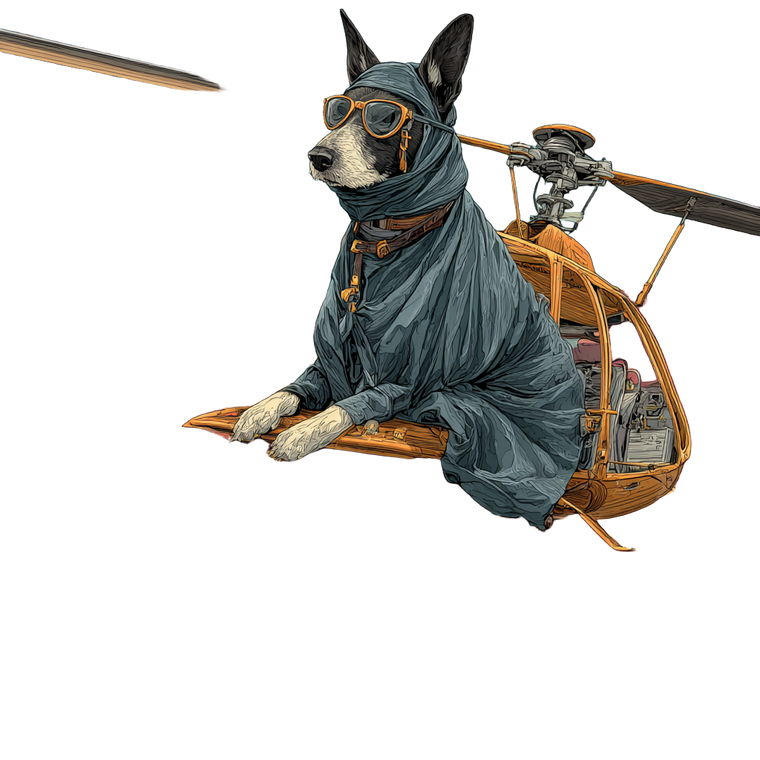 Angry Basenji Pilot Vinyl Car Decal Sticker – Waterproof & UV-Resistant 3.4133333333333336"