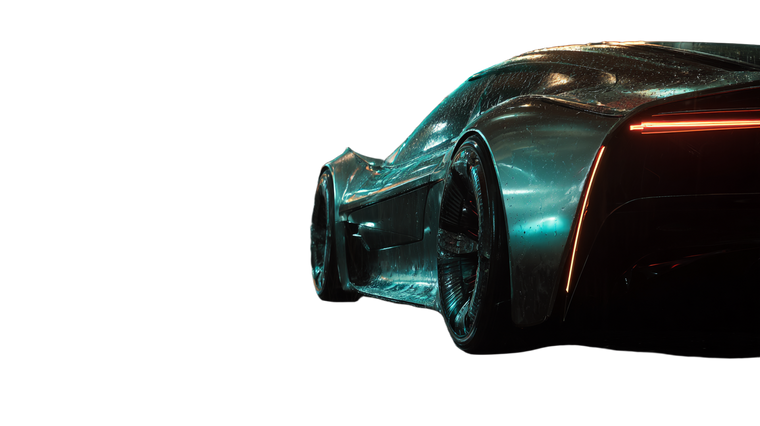 Futuristic Cyberpunk Car V6 Vinyl Car Decal Sticker – Waterproof & UV-Resistant 5.4