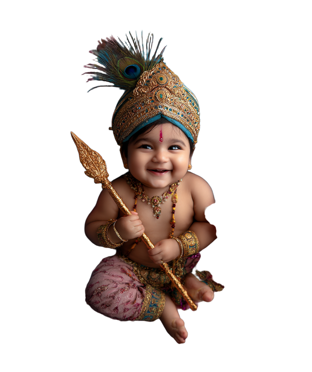Smiling Baby Murugan Vinyl Car Decal Sticker – Waterproof & UV-Resistant 4.0"