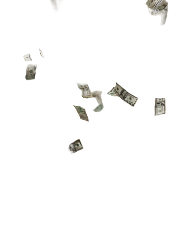 Money Rain Vinyl Car Decal Sticker – Waterproof & UV-Resistant 8.213333333333333"
