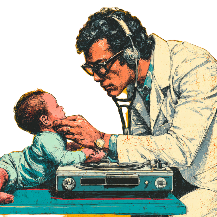 Jazzy Disco Doctor Vinyl Car Decal Sticker – Waterproof & UV-Resistant 3.4133333333333336"