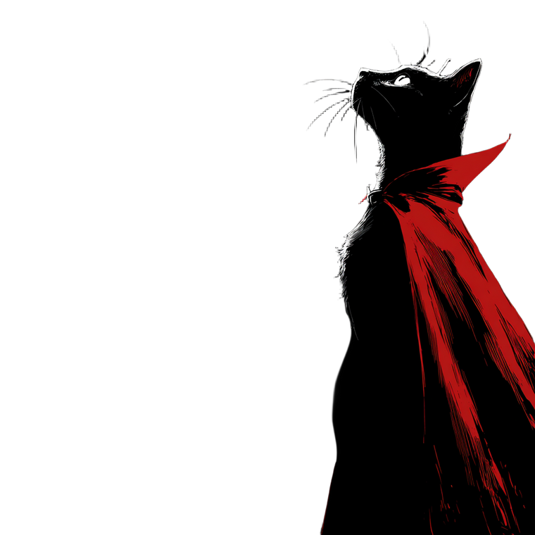 Vampire Cat Vinyl Car Decal Sticker – Waterproof & UV-Resistant 3.4133333333333336"