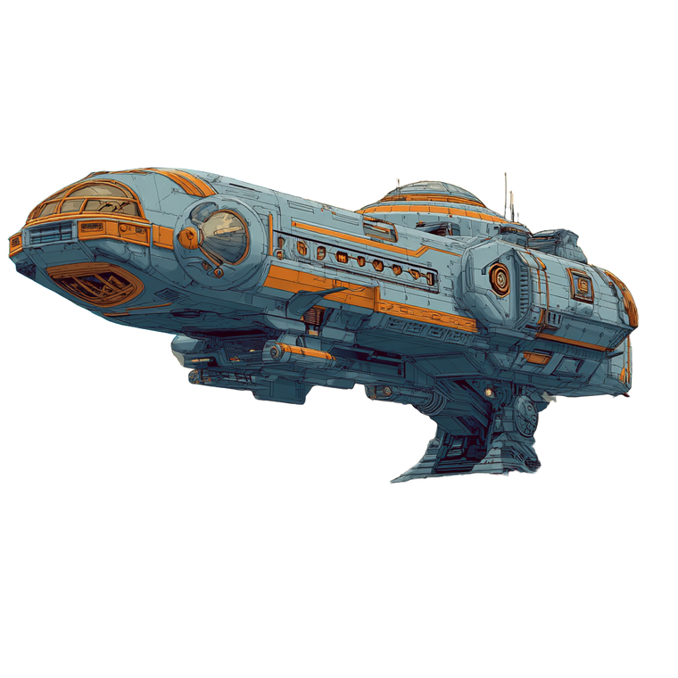 Space Ship V7 Vinyl Car Decal Sticker – Waterproof & UV-Resistant 3.4133333333333336"