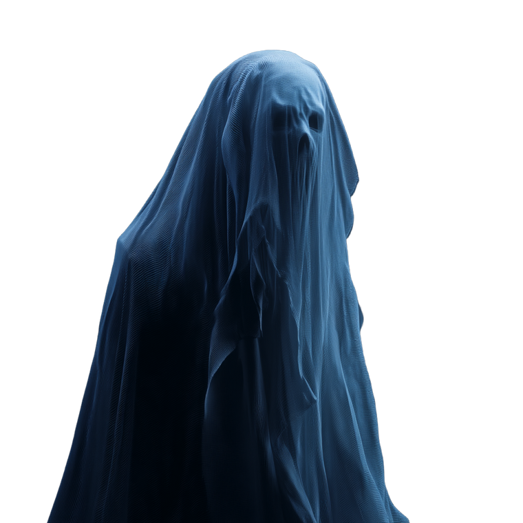 Halloween Ghost V4 Vinyl Car Decal Sticker – Waterproof & UV-Resistant 3.4133333333333336"