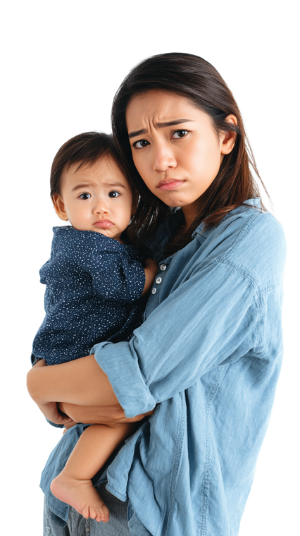 Sad Filipina Mom Vinyl Car Decal Sticker – Waterproof & UV-Resistant 9.706666666666667"