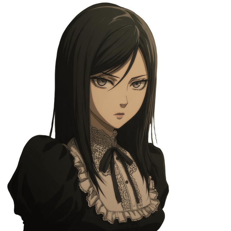 Gothic Anime Portrait V4 Vinyl Car Decal Sticker – Waterproof & UV-Resistant 3.4133333333333336"