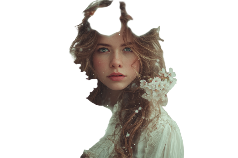 Ethereal Blossom Beauty Vinyl Car Decal Sticker – Waterproof & UV-Resistant 2.986666666666667"