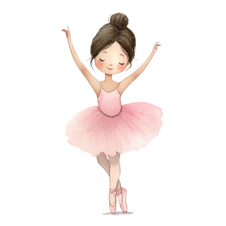 Cute Ballerina Pose Vinyl Car Decal Sticker – Waterproof & UV-Resistant 3.4133333333333336"