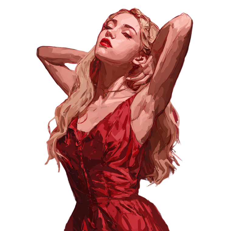 Sinful Goddess Art Vinyl Car Decal Sticker – Waterproof & UV-Resistant 3.4133333333333336"