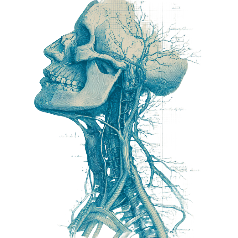 Vintage Nervous System Vinyl Car Decal Sticker – Waterproof & UV-Resistant 3.4133333333333336"