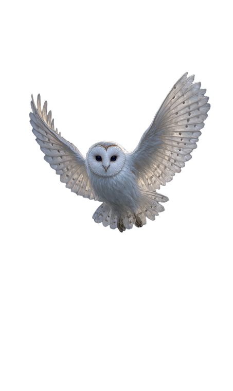 Sacred White Owl Vinyl Car Decal Sticker – Waterproof & UV-Resistant 9.49333333333333