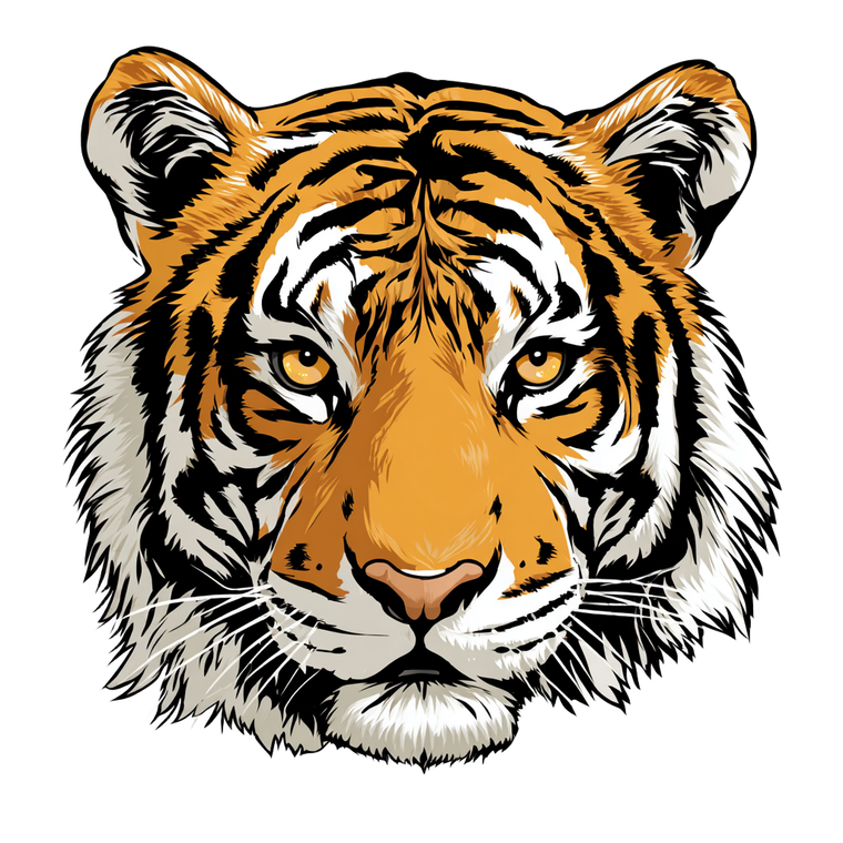 Tiger Head V5 Vinyl Car Decal Sticker – Waterproof & UV-Resistant 3.4133333333333336"