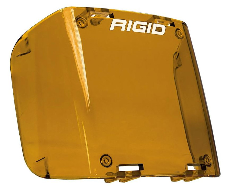 Rigid D-SS Series Driving/Fog Light Cover | D-SS Side Shooter | Amber Polycarbonate | Easy Snap-On | Protective & Stylish