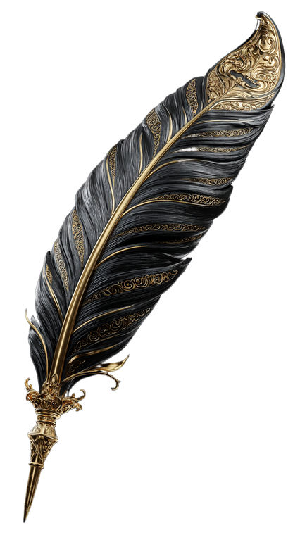 Elegant Quill Vinyl Car Decal Sticker – Waterproof & UV-Resistant 4.8533333333333335"
