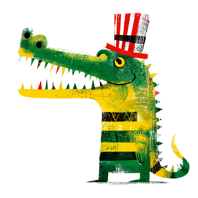 Friendly Crocodile Sweep Vinyl Car Decal Sticker – Waterproof & UV-Resistant 6.826666666666667"