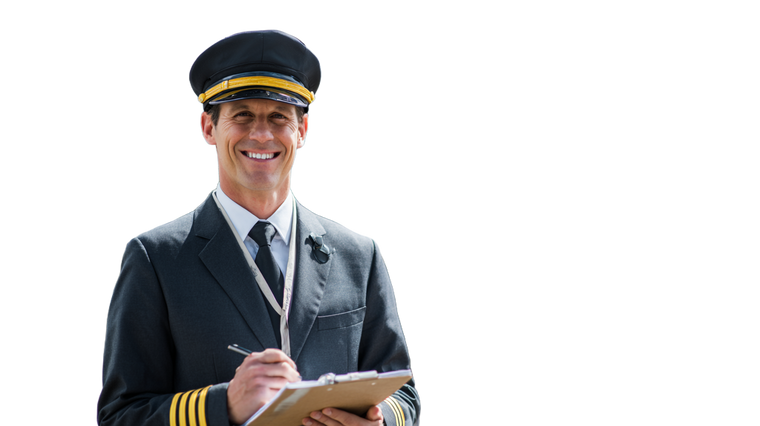 Confident Young Pilot Vinyl Car Decal Sticker – Waterproof & UV-Resistant 2.72"