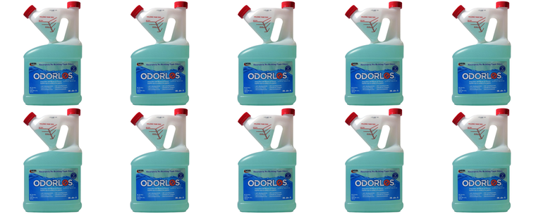 10x Valterra Odorlos Waste Holding Tank Treatment | Breaks Down Waste Without Formaldehyde | Scent-Free | 68oz