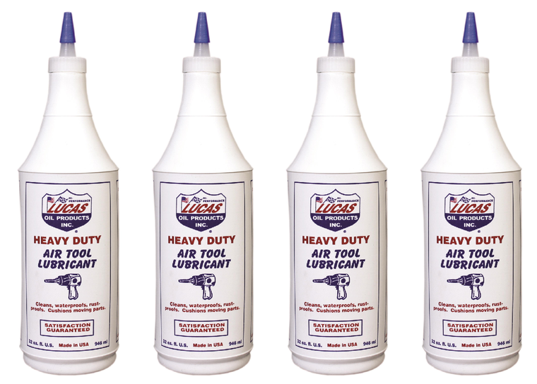 4x Lucas Oil Air Tool Oil | Superior Lubrication Properties | 1 Quart Bottle