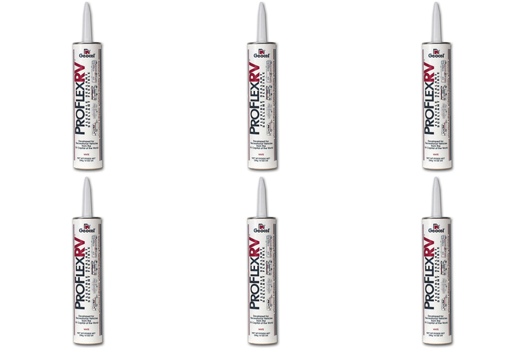 6x Ultimate Roof Sealant | Bright White Paste for RVs | Paintable | UV Resistant | 10oz Cartridge