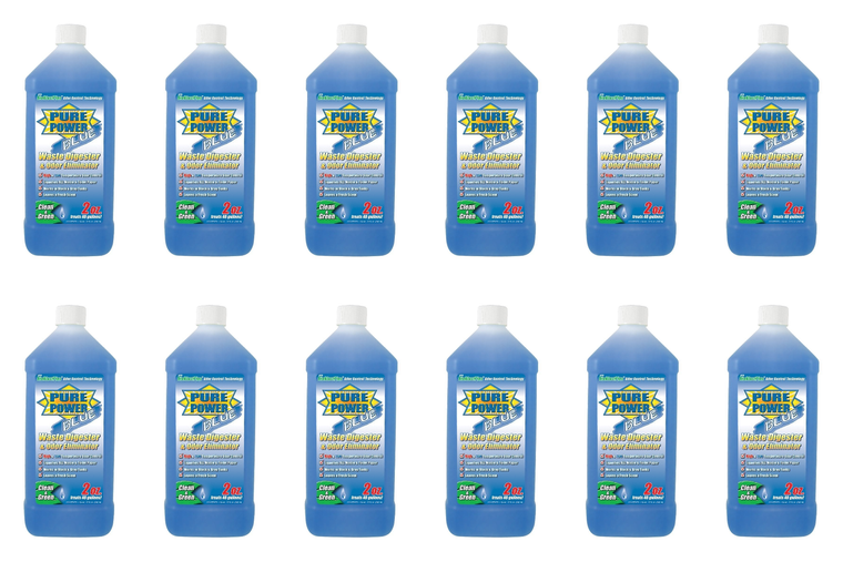 12x Pure Power Blue | BioBlastPlus Technology | Biological Treatment | Fresh Clean Scent